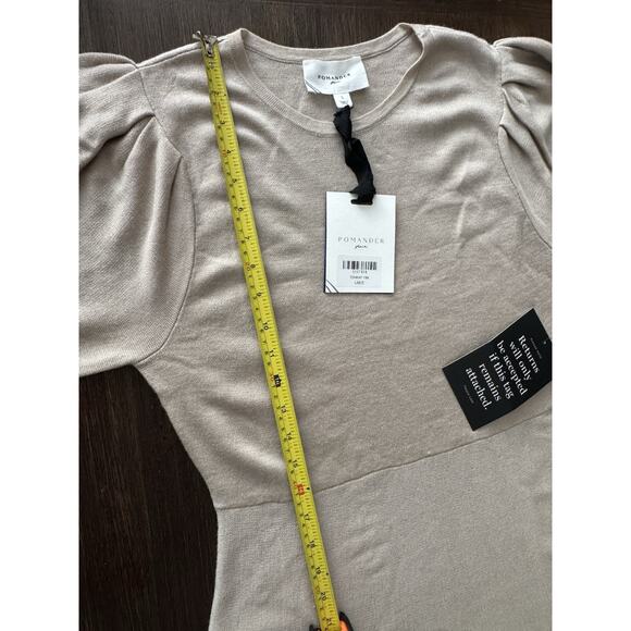 Tuckernuck Pomander Place Maxi Dress Women’s Large Knit Brielle Beige Tan NEW - Picture 10 of 12